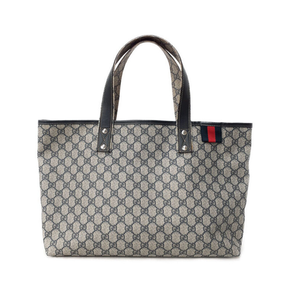 Gucci handbag beige Blue GG canvas tote bag